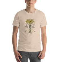 Load image into Gallery viewer, Sunflower image, and into the forest i go Unisex T-Shirt