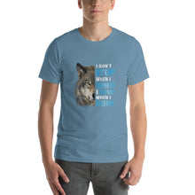 Load image into Gallery viewer, Wolf image, i don't stop when i tired Unisex T-Shirt