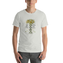 Load image into Gallery viewer, Sunflower image, and into the forest i go Unisex T-Shirt